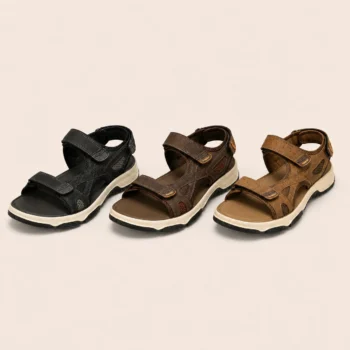 Sandale Rami Sport — sandale médicale homme à points de massage, coloris noir, marron et camel