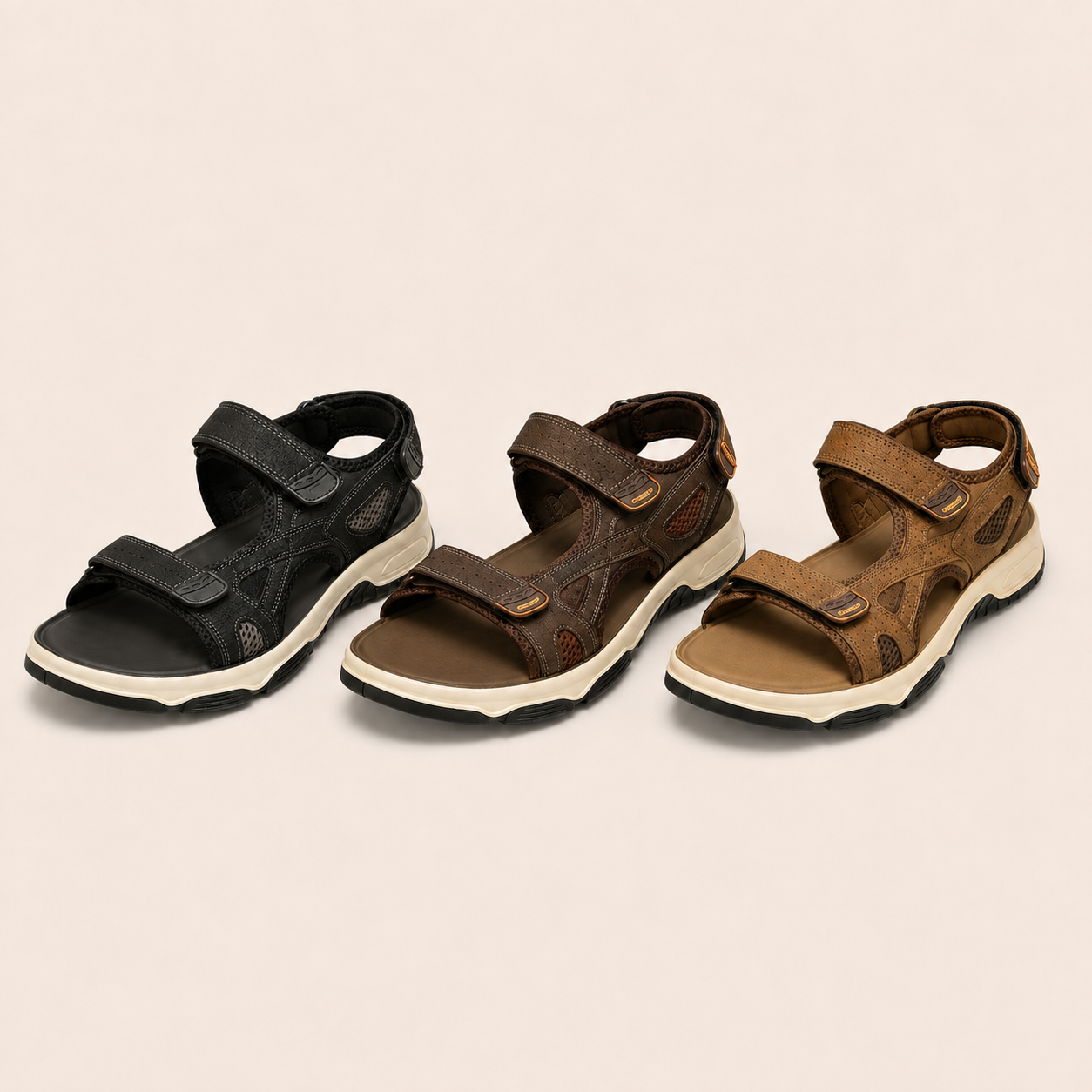 Sandale Rami Sport dans ses trois coloris noir marron et camel