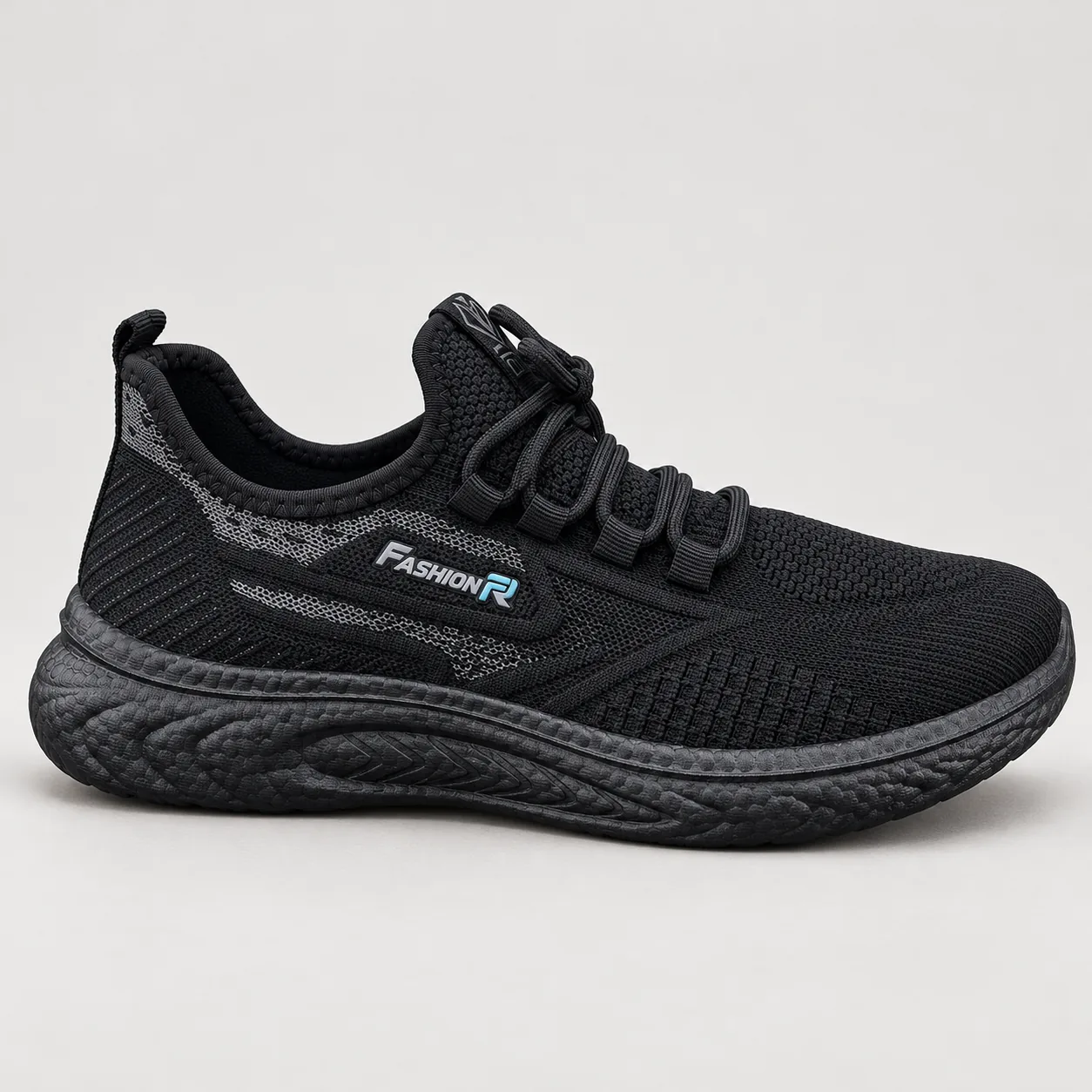 Basket Rami Flex noire, vue de profil Basket Rami Flex noire, vue de profil