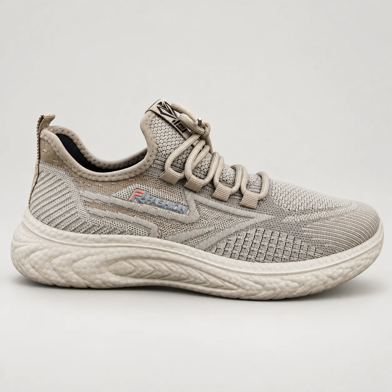 Basket Rami Flex beige, vue de profil Basket Rami Flex beige, vue de profil